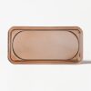 Kaarsplateau 24x12x3cm Kub glas gehamerd transparant