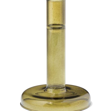 Kandelaar 8.5x8cm glas groen