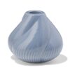 Kandelaar 9.2x9cm keramiek twist grijs (blauw)