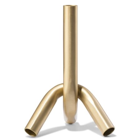 Kandelaar M metaal knot goud