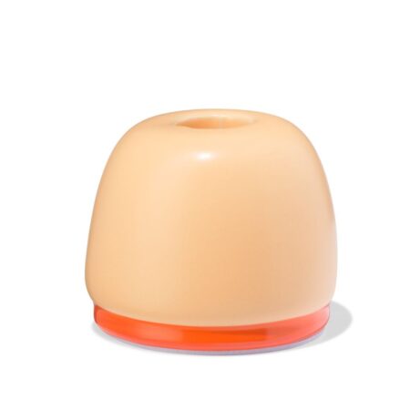 Kandelaar S keramiek oranje (perzik)