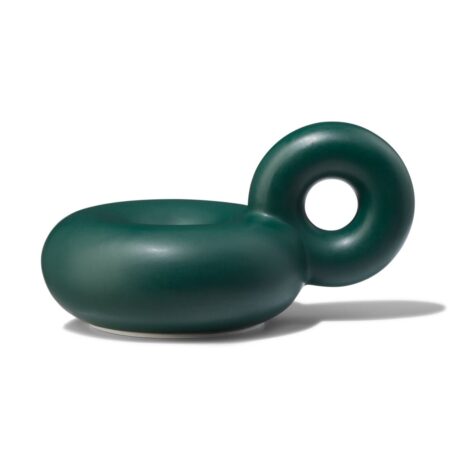 Kandelaar donut met oor groen (donkergroen)