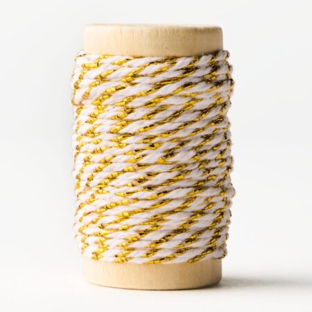 Katoendraad goud/wit (goud)