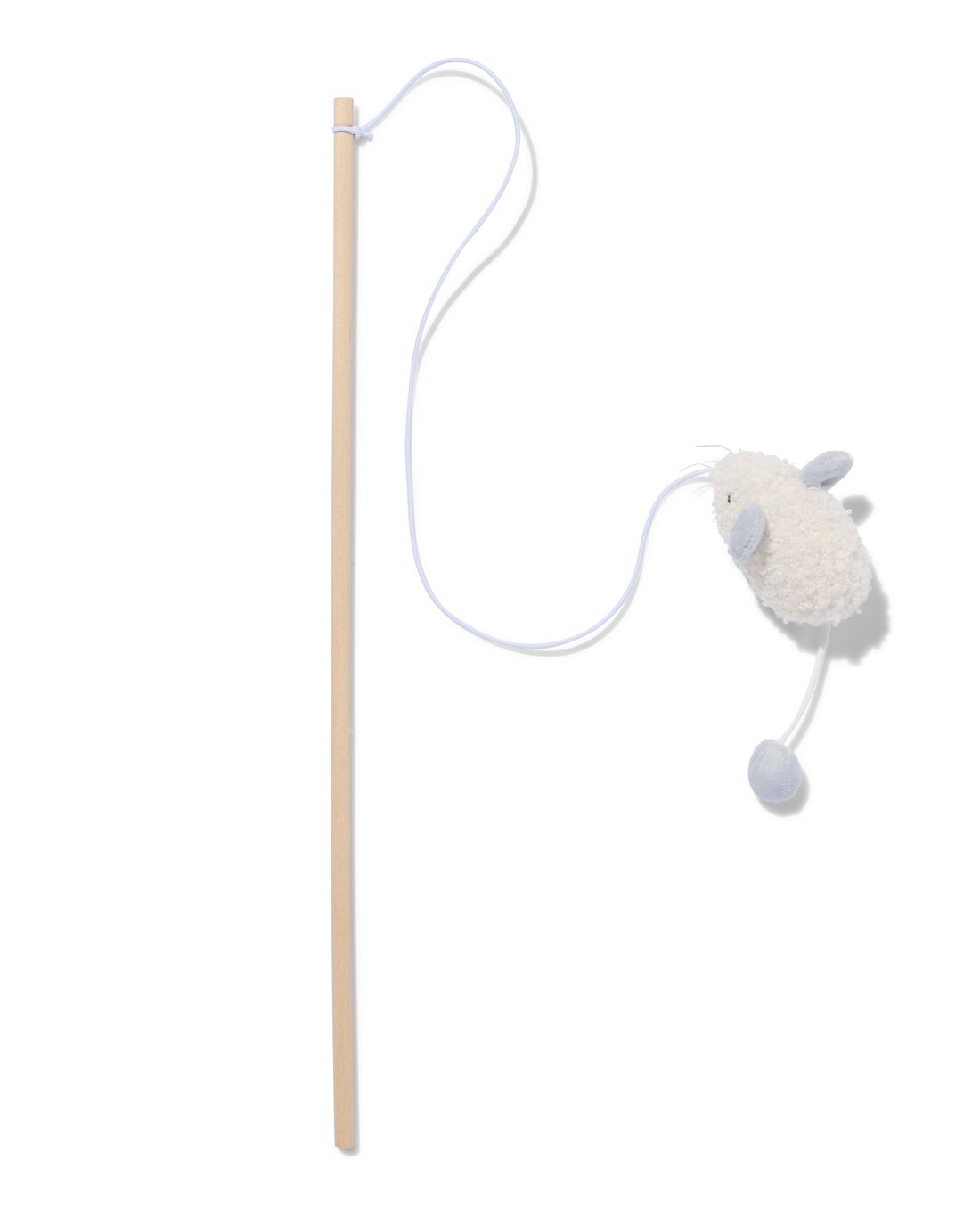 Kattenspeelhengel 40cm hout met muis