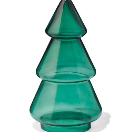 Kerstboom 14.7x25x14.7cm glas groen