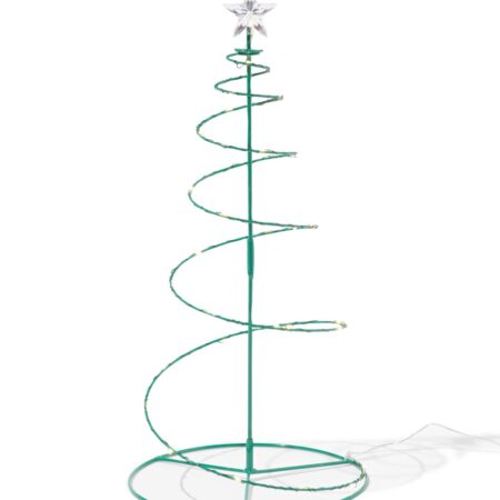 Kerstboom ⌀20x40cm spiraal met 30 led lampjes