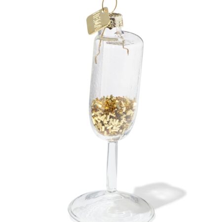 Kersthanger 11.5cm glas flute