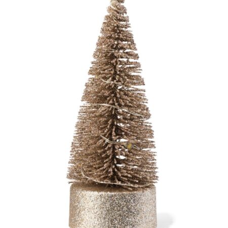 Kerstsboom goud met lichtjes (goud)