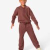 Kinder sweatbroek regular fit bruin