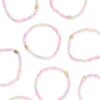 Kinderarmband ⌀6cm prinses - 8 stuks (roze)