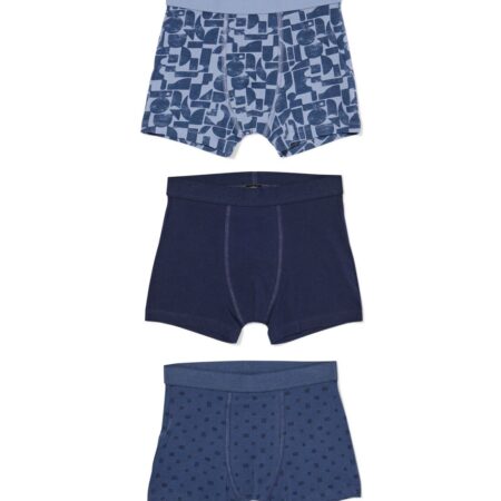 Kinderboxers blob - 3 stuks blauw