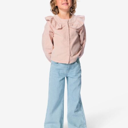 Kinderbroek regular fit streep denim