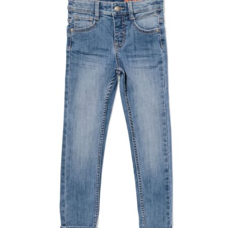 Kinderbroek slim fit middenblauw