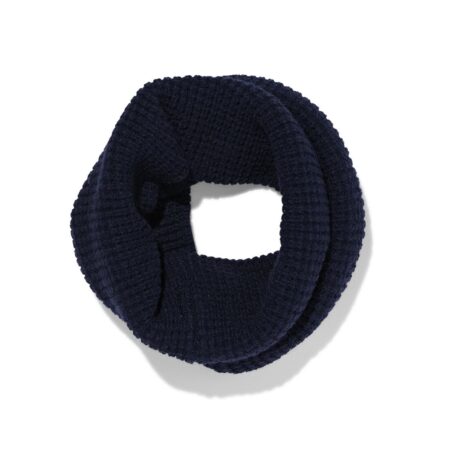 Kindercolsjaal wafel (donkerblauw)