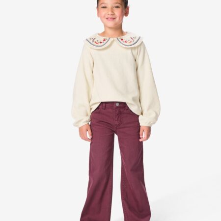 Kinderjeans bootcut bordeauxrood