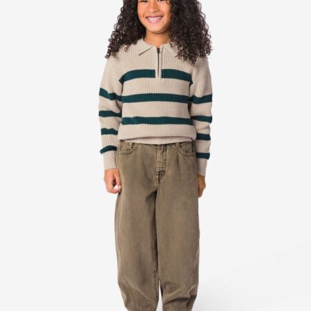Kinderjeans regular fit bruin