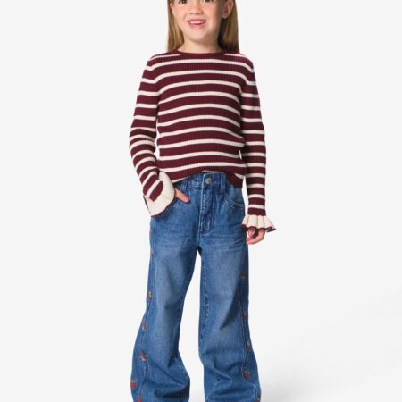 Kinderjeans wide fit radijs middenblauw