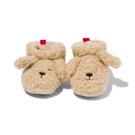 Kinderpantoffels teddy beige