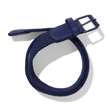 Kinderriem gevlochten donkerblauw