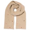 Kindersjaal hartjes (taupe)
