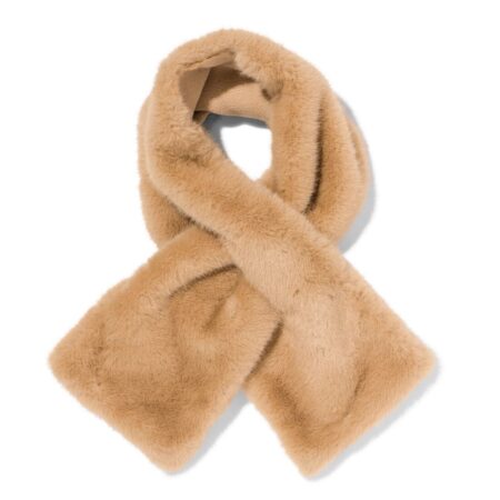 Kindersjaal imitatiebont (taupe)