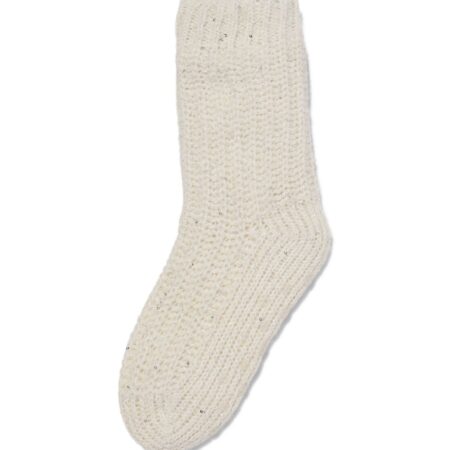 Kindersokken fleece glitters - 1 paar gebroken wit