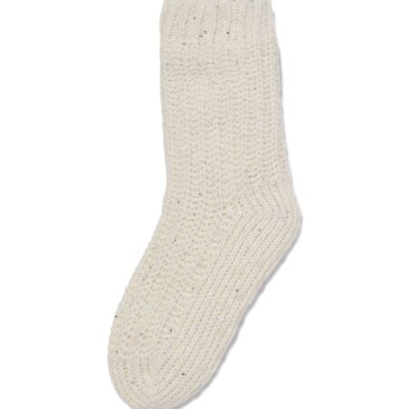 Kindersokken fleece glitters - 1 paar gebroken wit