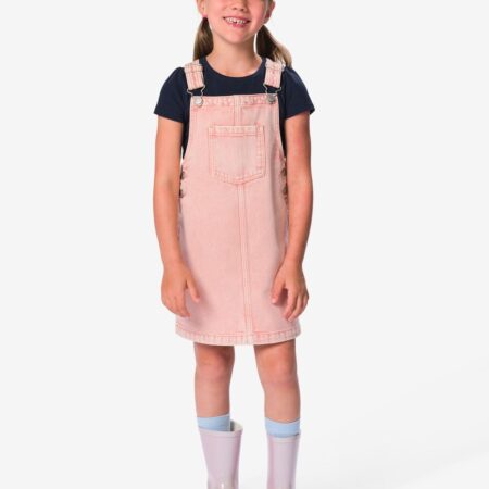 Kinderspijkerjurk roze