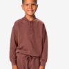 Kindertrui sweatstof bruin