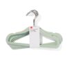 Kledinghanger klein velours mint - 6 stuks