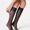 Kniekousen antiladder 20 denier mat - 2 paar donkerblauw