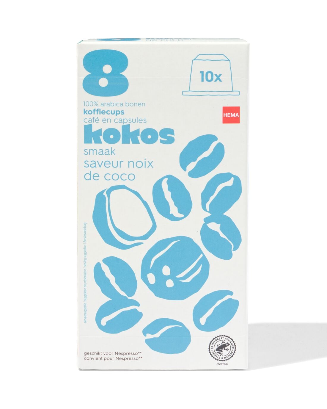 Koffiecapsules kokos - 10 stuks