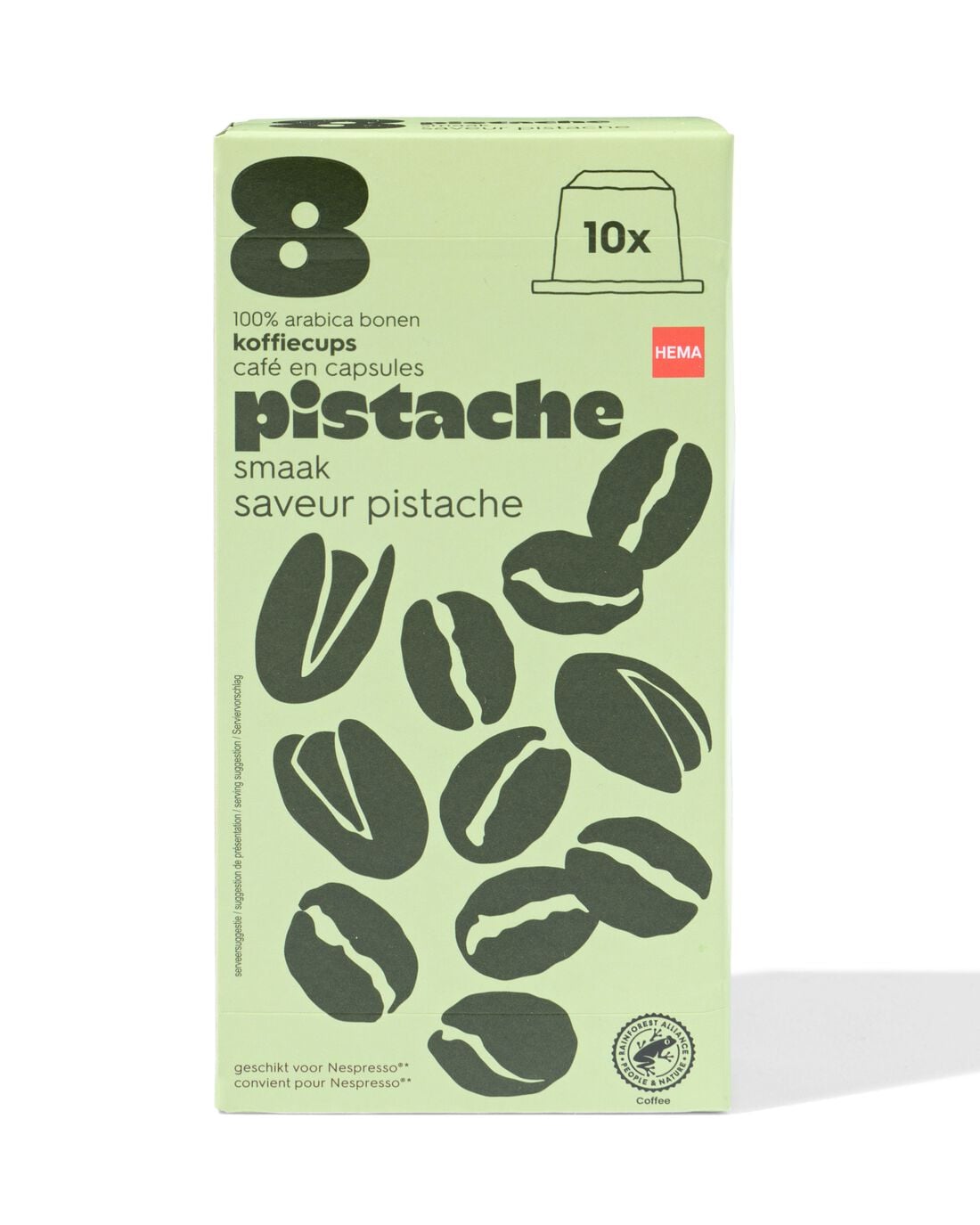 Koffiecapsules pistache - 10 stuks
