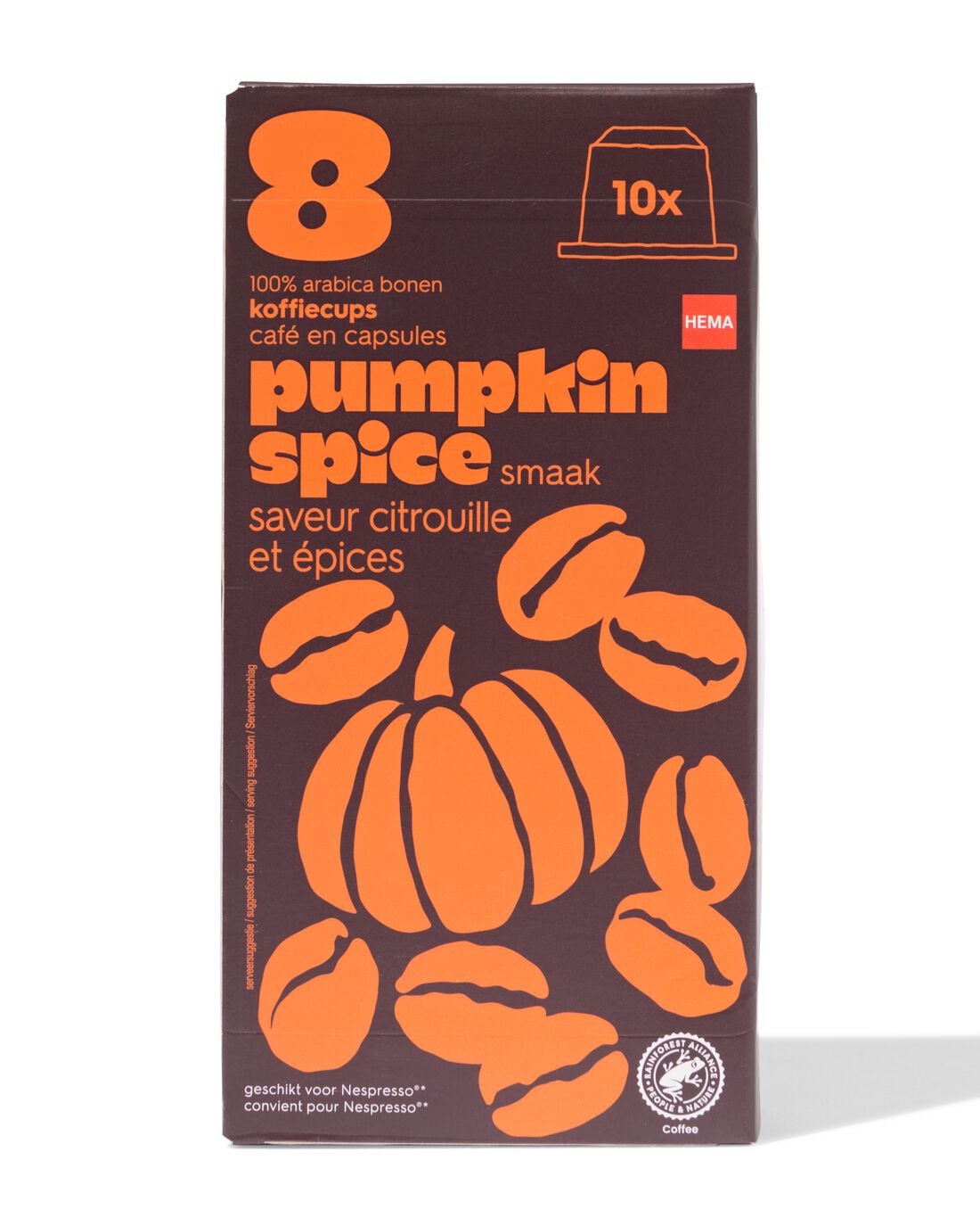 Koffiecapsules pumpkin spice - 10 stuks