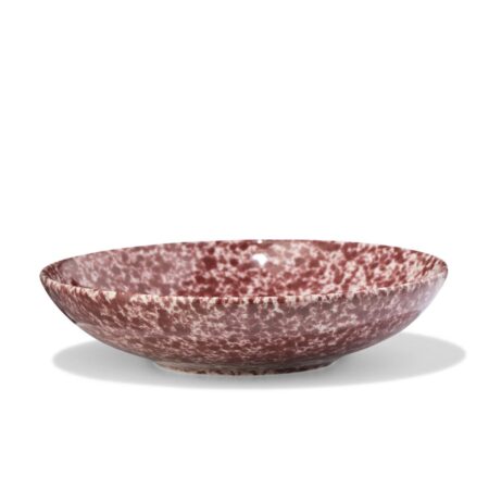 Kom Ø15cm Trend aardewerk bordeauxrood spikkel (bordeauxrood)