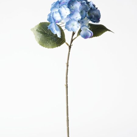 Kunstbloem hortensia 55cm blauw