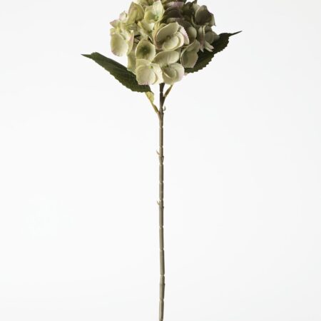 Kunstbloem hortensia 55cm groen