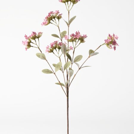 Kunstbloem limonium 55cm oudroze