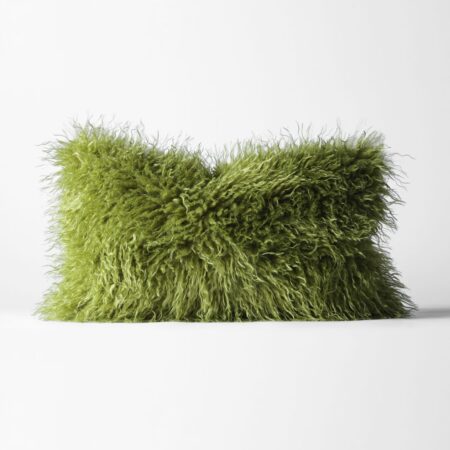 Kussenhoes 50x30cm harig groen