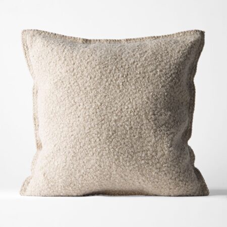 Kussenhoes 50x50cm bouclé taupe