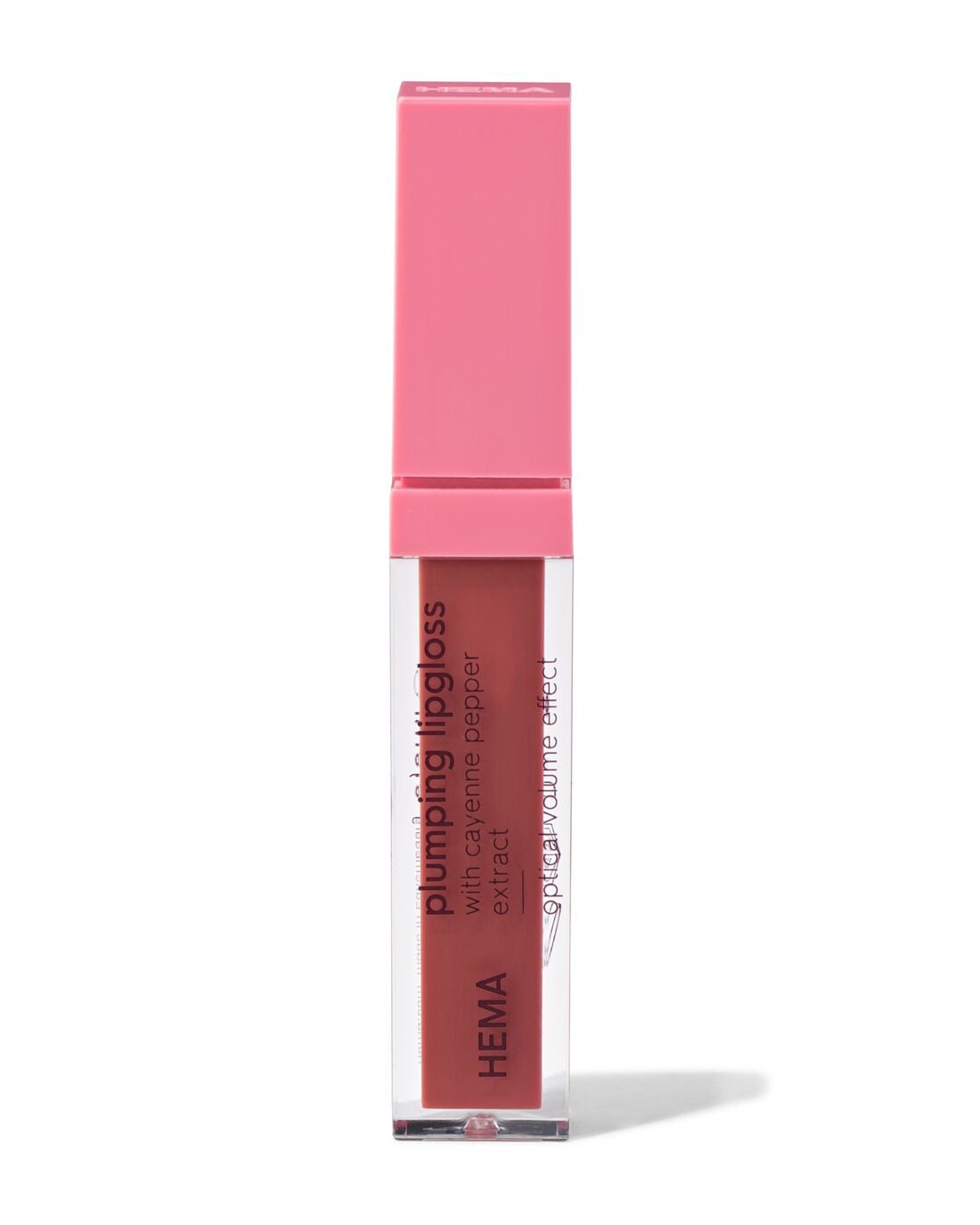 Lipgloss plumping donkerroze