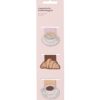 Magnetische boekenleggers koffie - 3 stuks (multicolor)
