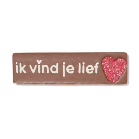 Melkchocoladereep ik vind je lief 75gram