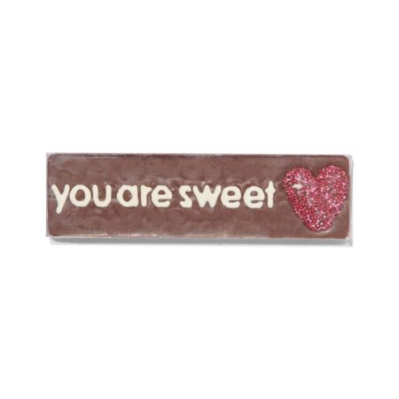 Melkchocoladereep you are sweet 75gram