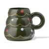 Mok ⌀11.5x11.6cm kerstboom met deksel