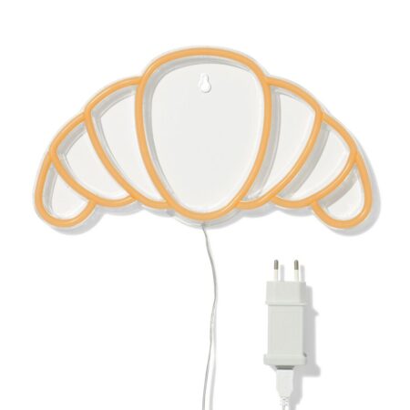 Neon LED-lamp 30x16cm croissant (beige)