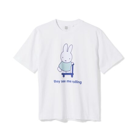 Nijntje T-shirt voor volwassenen 'they see me rolling' wit