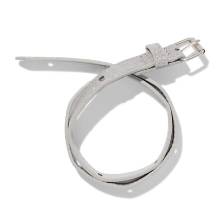 Nijntje kinderriem glitter zilver