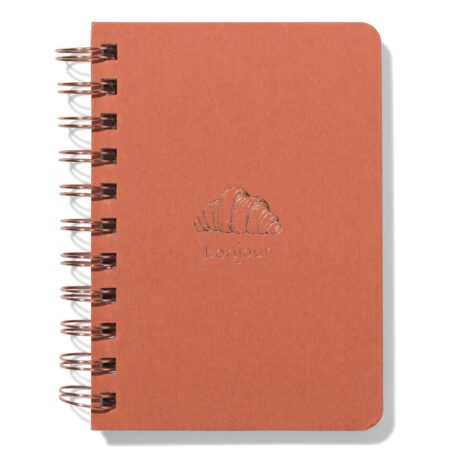 Notitieboek A6 gelinieerd croissant (oranje)