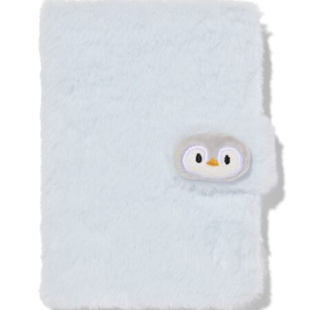 Notitieboek A6 gelinieerd fluffy pinguin (lichtblauw)